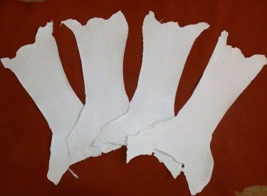 White Dyed Hides
