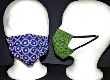 Vibrant 3 x layer traditional Shweshwe masks in small, medium and large (from R40) 