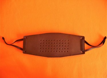 Upholster leather face masks in black, tan, and champagne in Medium or Large (R150 each or R250 for 2)